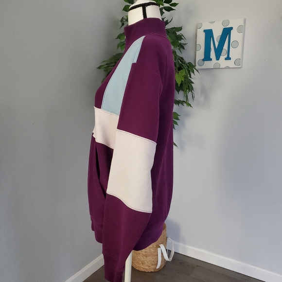 CHAMPION REVERSE WEAVE colorblock quarter zip M - Picture 3 of 9